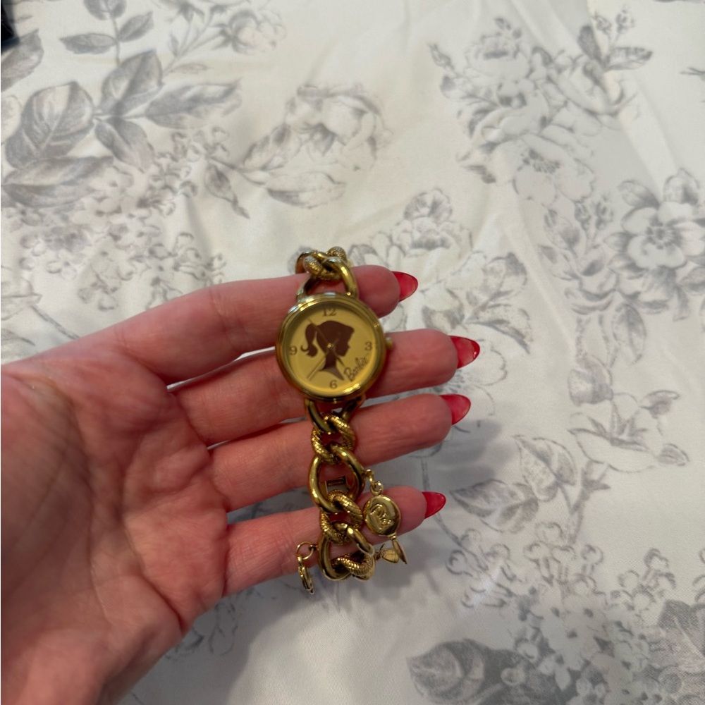 Fossil Limited Edition Charming Barbie Gold Charm Bracelet